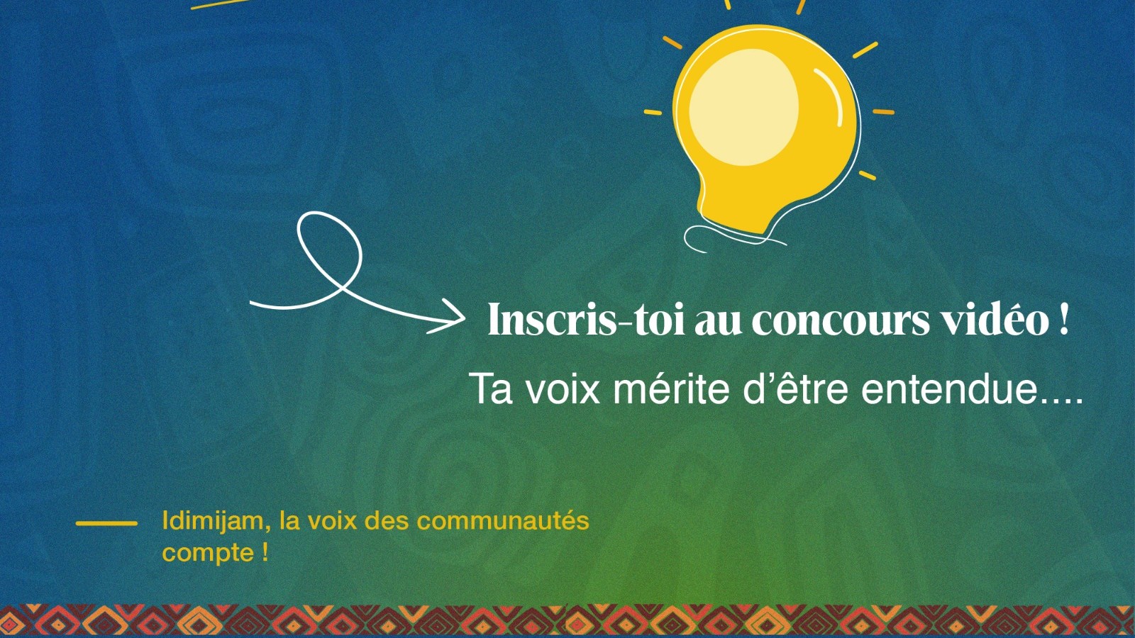 Formulaire de candidature pour le concours vidéo de journalisme citoyen « CAMERA CITOYENNE »